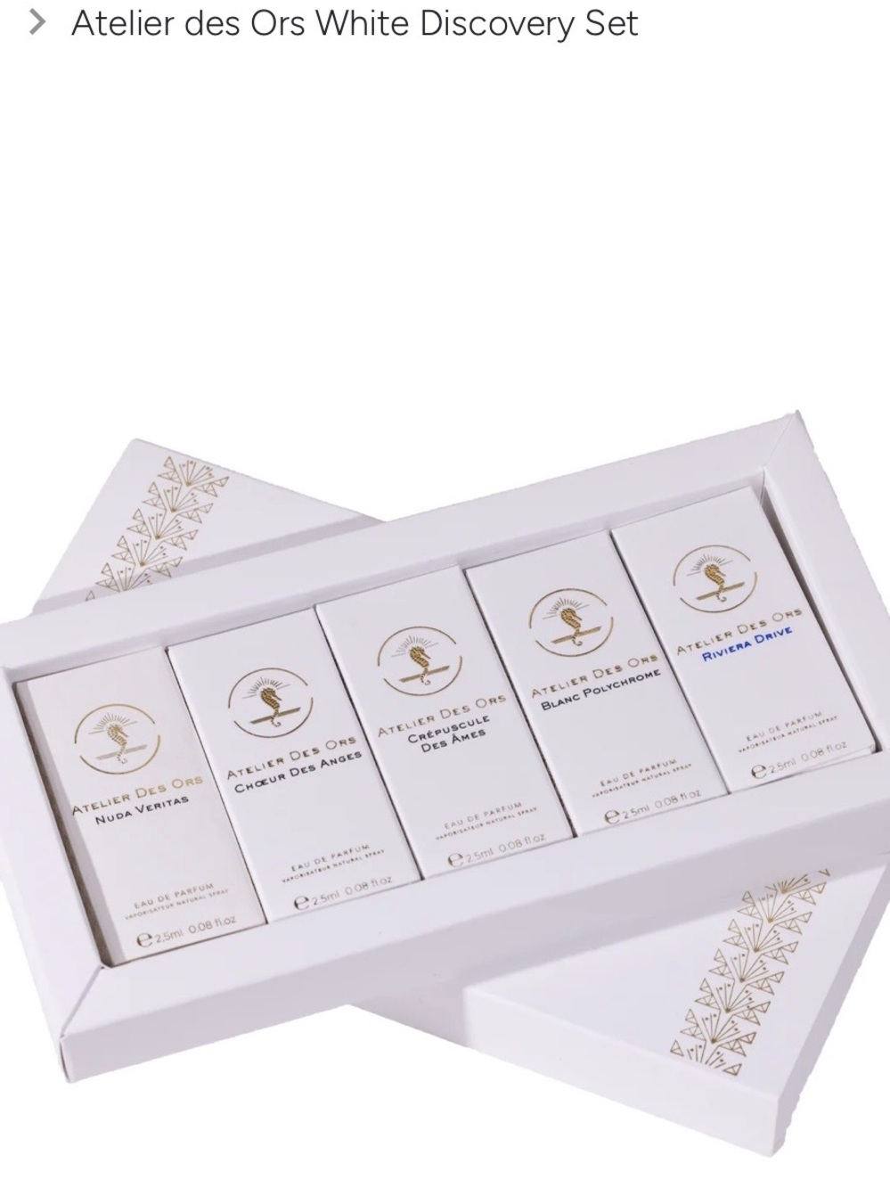 White Discovery Set — Women's Fragrance Sampler